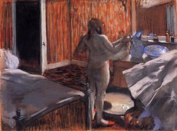 Edgar Degas : Woman at Her Toilette